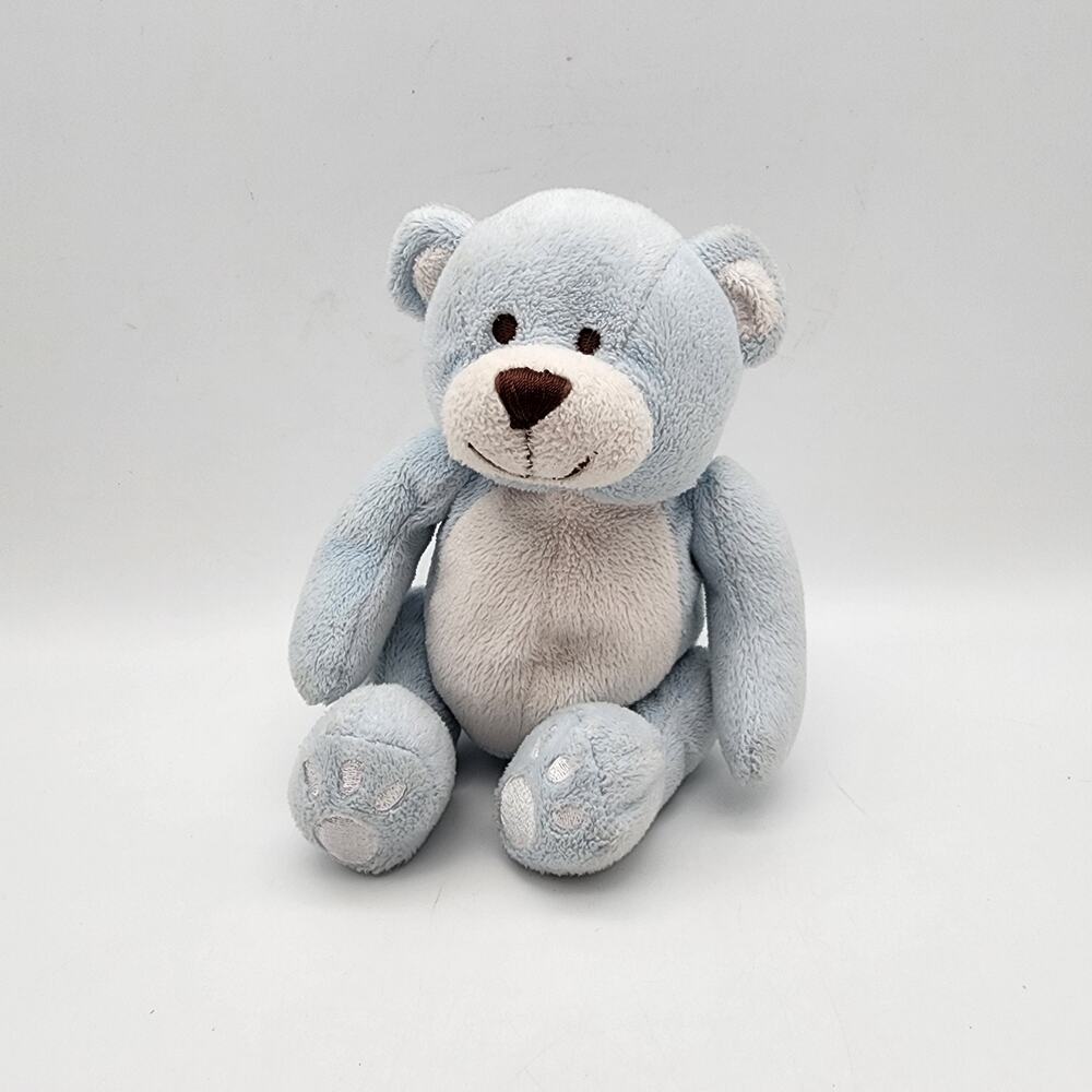 Koala Baby Blue Teddy Bear Plush Lovey Stuffed Animal Toy 7" Sewn Eyes Mouth